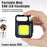 COB LED Rechargeable Keychain Flashlight 800 Lumens