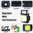 COB LED Rechargeable Keychain Flashlight 800 Lumens