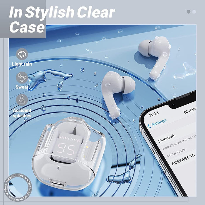 Transparent Wireless Bluetooth 5.3 Earbud