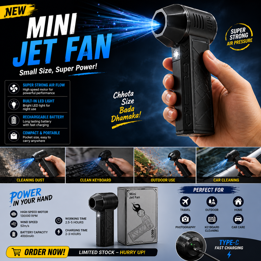 Portable Mini Jet Blower 130000 RPM