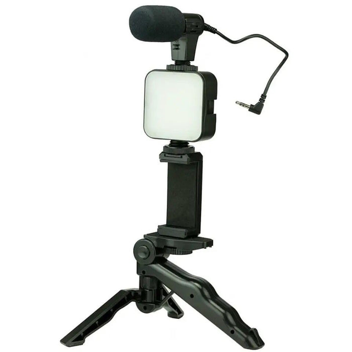 Professional Vlogging Kit with Tripod, Microphone