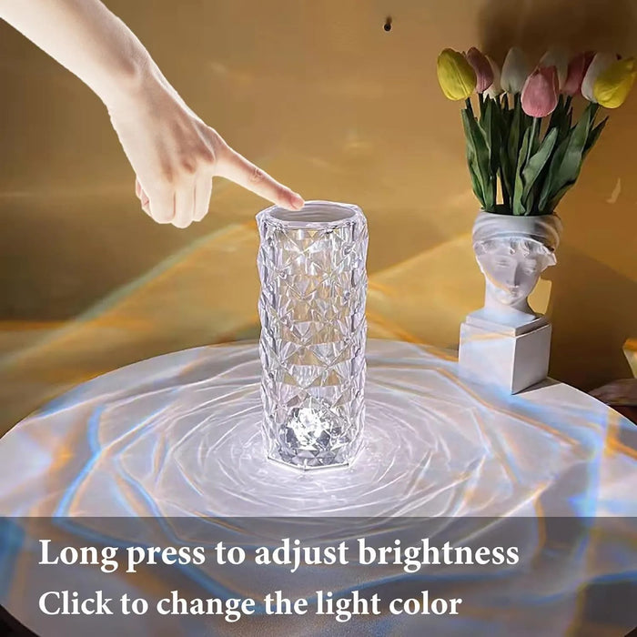 Crystal LED Table Lamp with Touch Control
