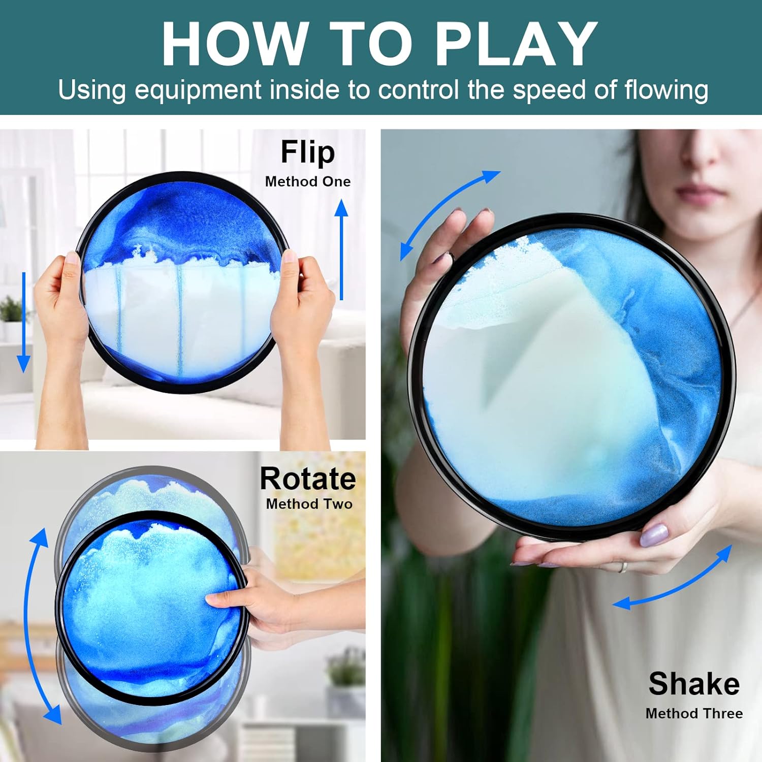 3D Moving Sand Art Picture Frame