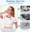 Portable Bladeless Neck Fan, Hands-Free Rechargeable Wearable Personal Fan