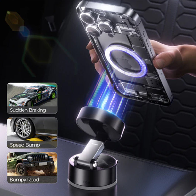 K007 Magnetic 360° Car Phone Holder with Strong Suction Base
