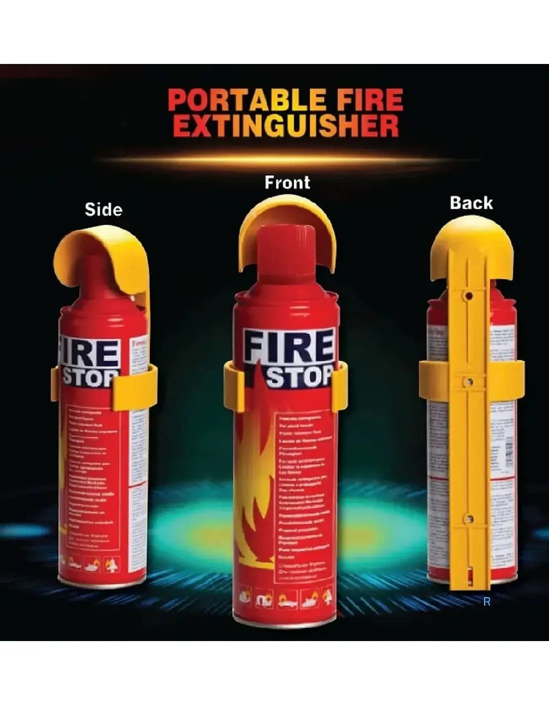 Portable Fire Safety Spray 500ml for Home, Office and Vehicle Use