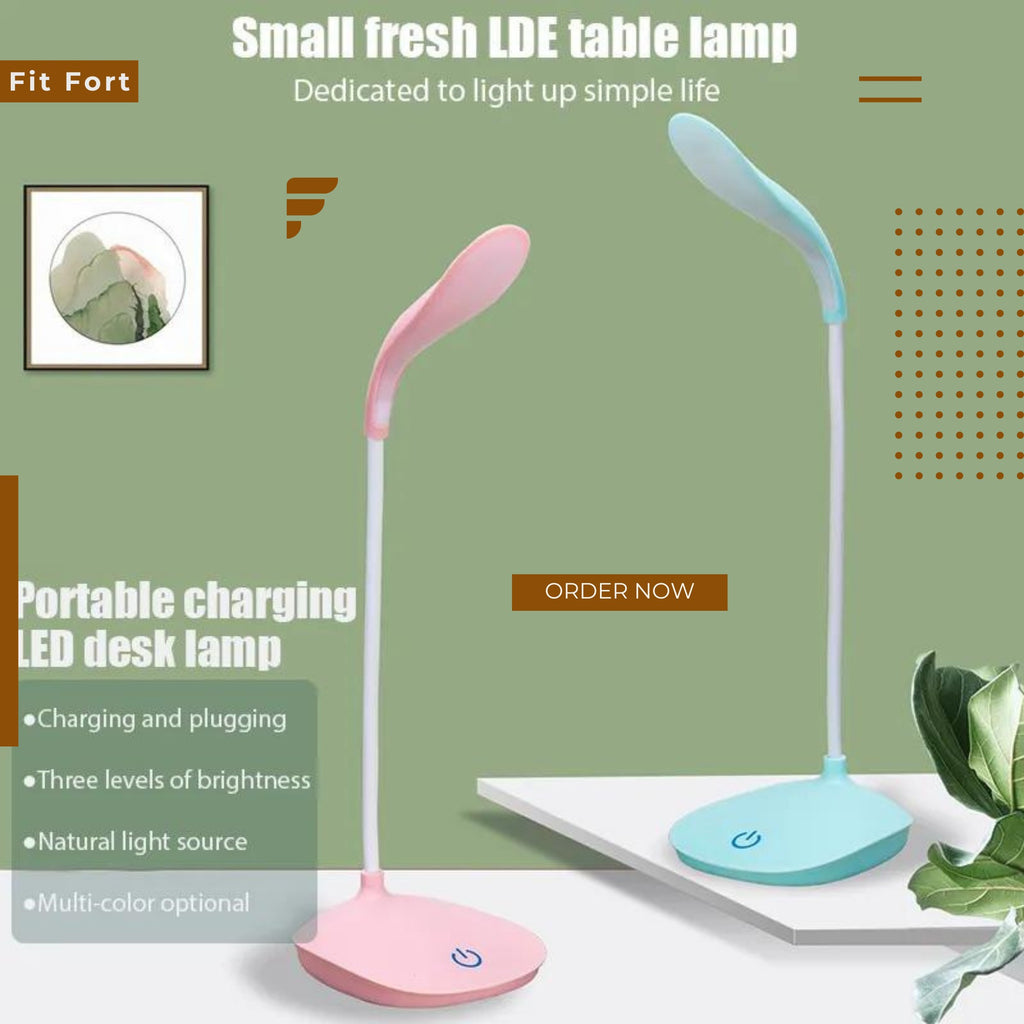 Portable 360° Adjustable LED Desk Lamp with 3 Brightness Levels