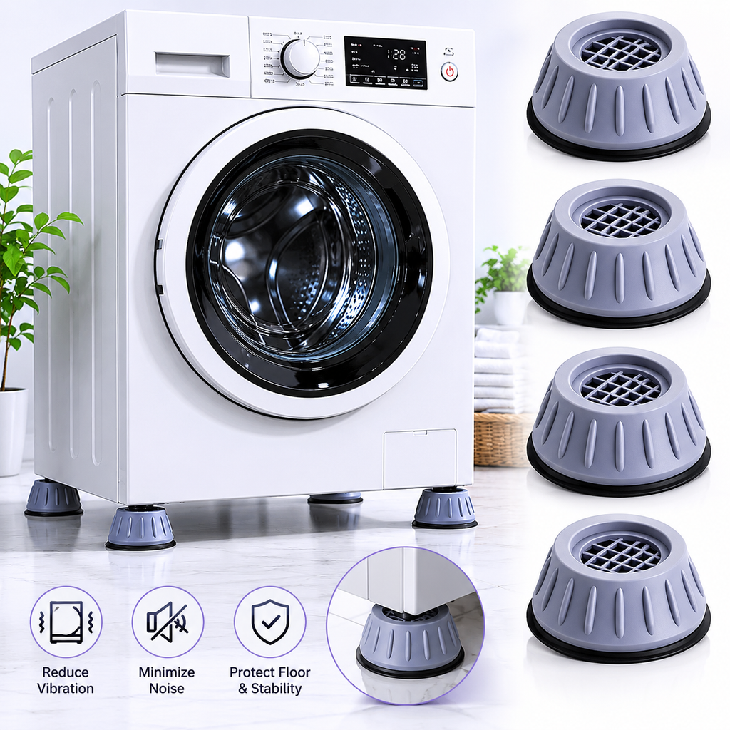 4PCS Anti-Vibration Washing Machine Foot Pads