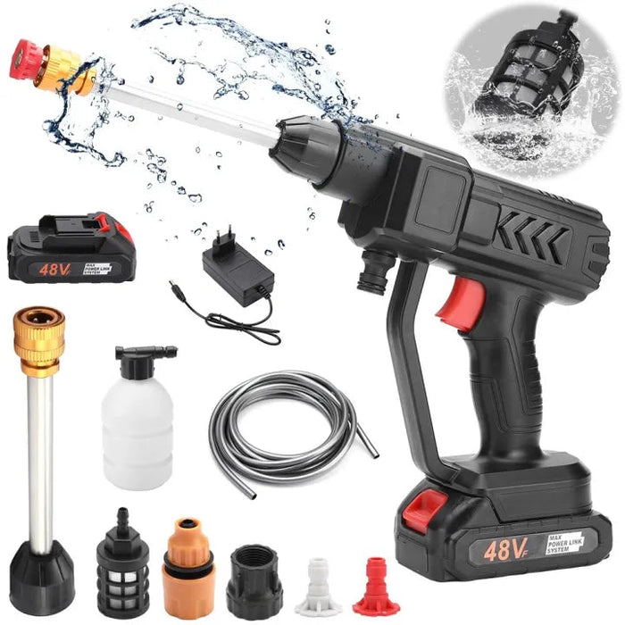 GV-102 Original Rechargeable Cordless High-Pressure Washer | 48V Lithium Battery Single | IMPORTED QUALITY