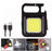 COB LED Rechargeable Keychain Flashlight 800 Lumens