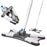 Twisted X-Type Microfiber Floor Mop with Self-Wringing System