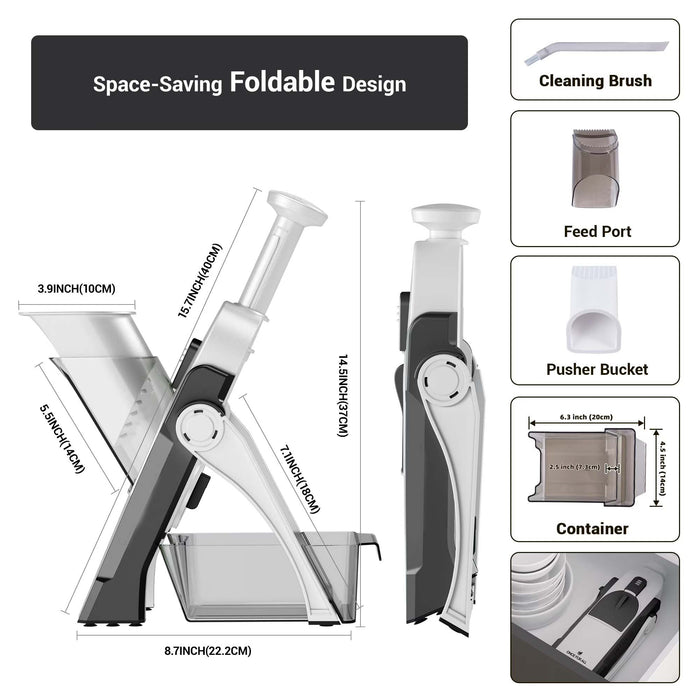 Multi-Blade Vegetable Slicer and Food Chopper