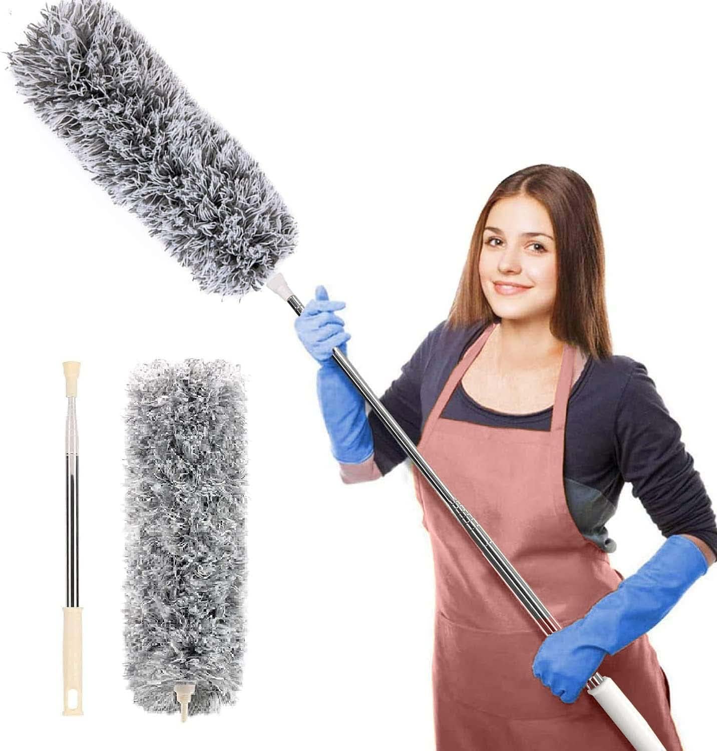 Flexible Fan Cleaning Duster with Long Extendable Rod