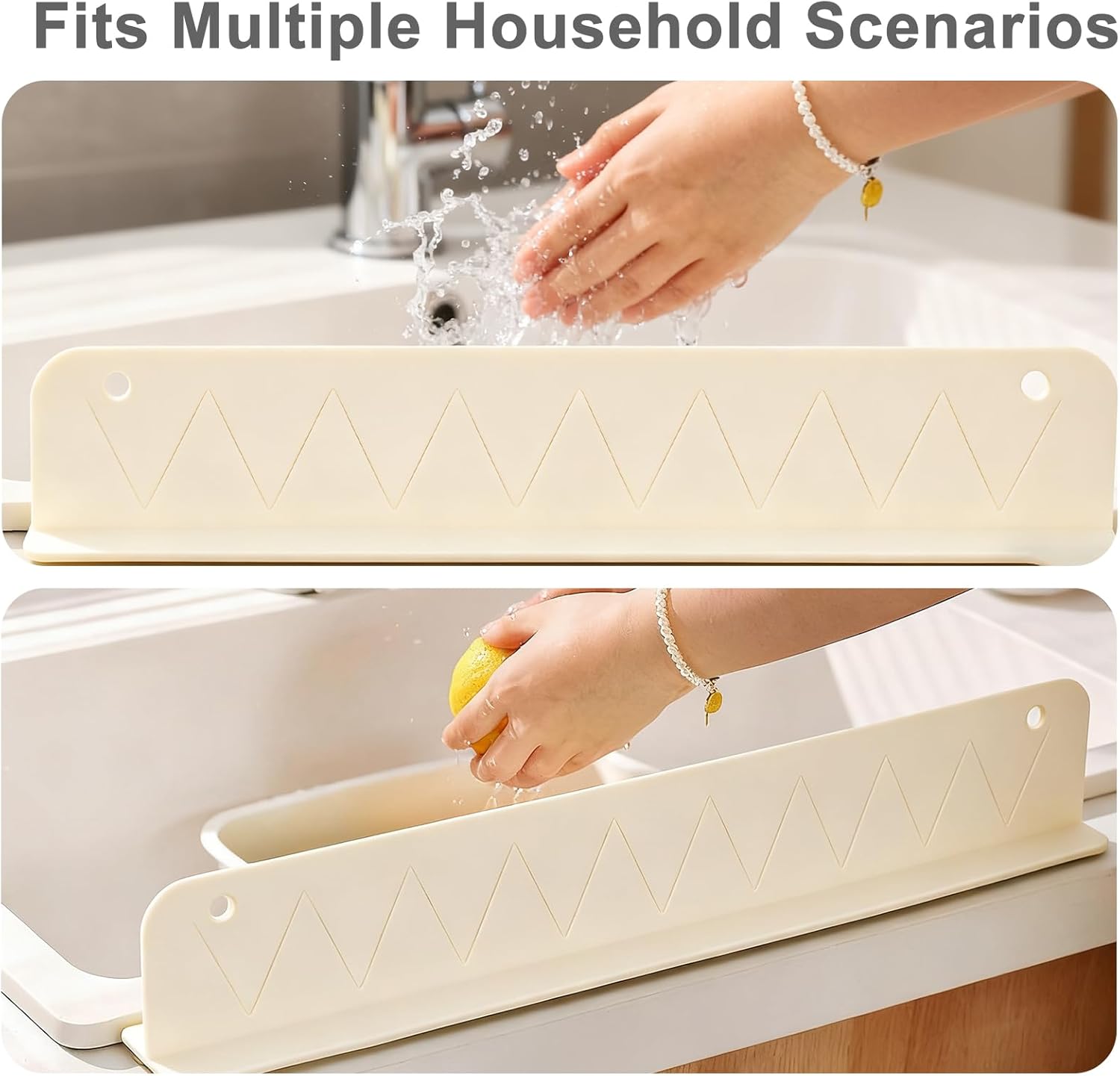 Silicone Sink Splash Guard Set