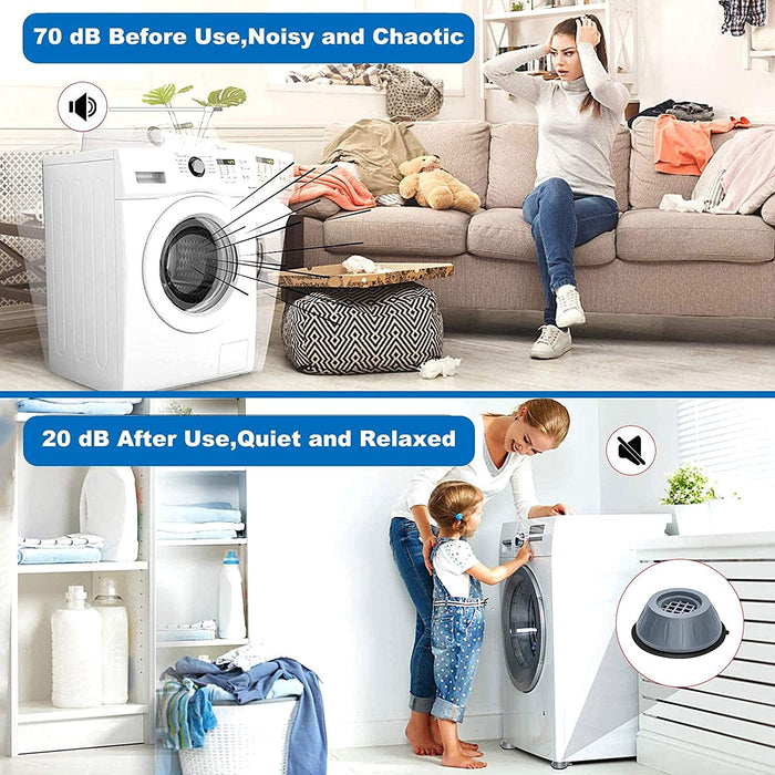 4PCS Anti-Vibration Washing Machine Foot Pads