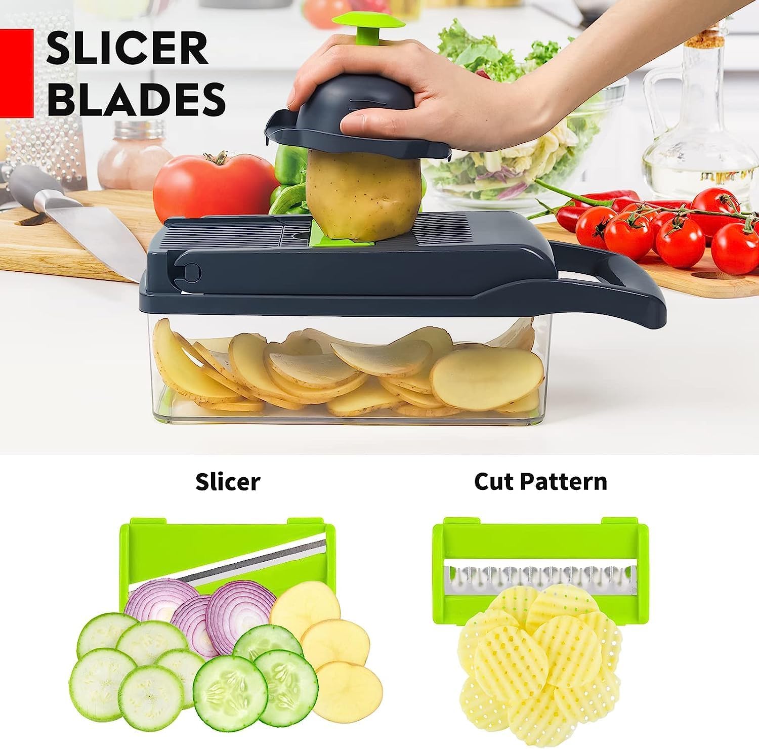 16-in-1 Multifunctional Vegetable Cutter