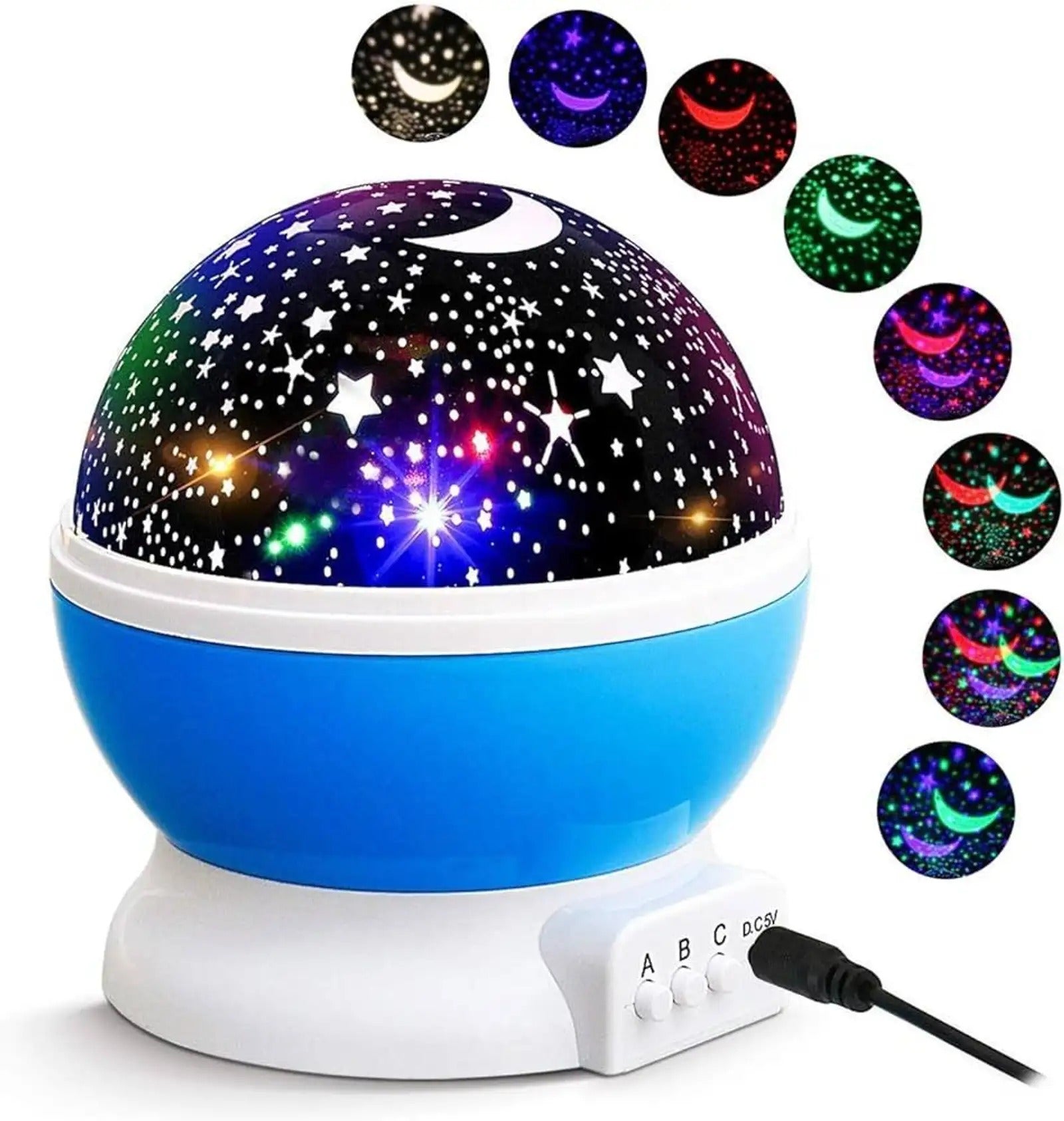 LED Galaxy Moon Lamp Starry Sky Rotating Projection