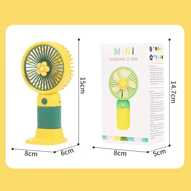 Portable Rechargeable Mini Table Fan for Home & Office
