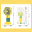 Portable Rechargeable Mini Table Fan for Home & Office