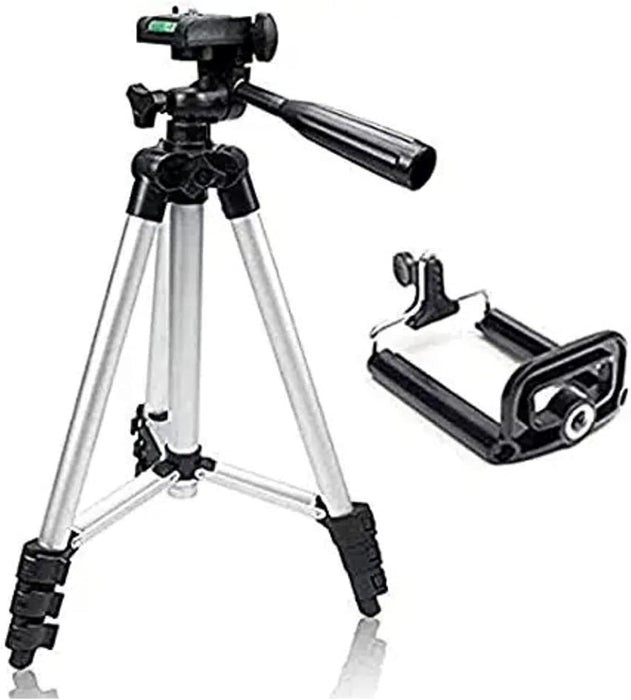 Lightweight Adjustable Tripod Stand with Universal Phone Holder