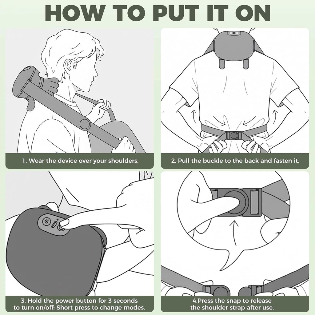 Wireless Neck and Shoulder Massager with Heat