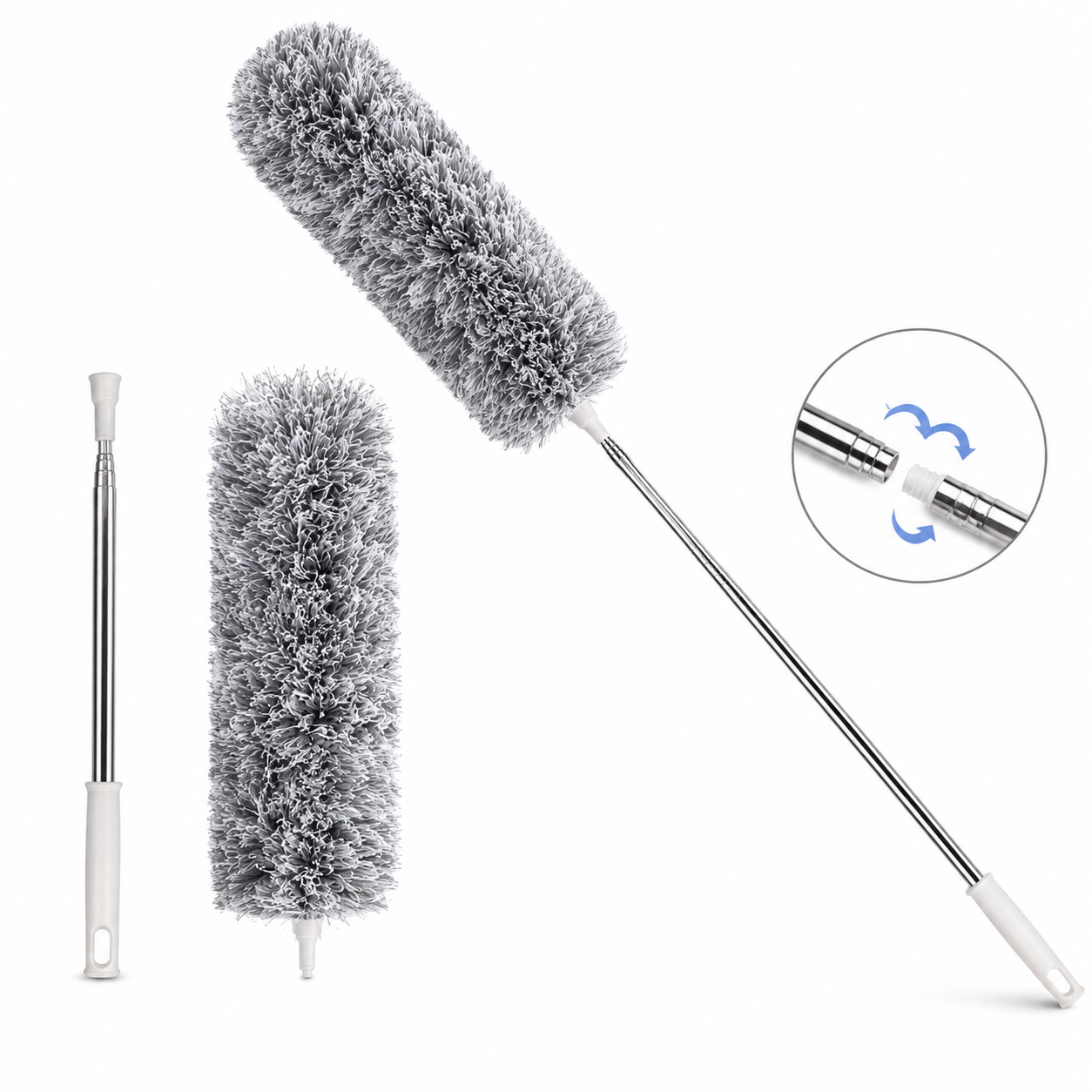 Flexible Fan Cleaning Duster with Long Extendable Rod