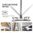 Twisted X-Type Microfiber Floor Mop with Self-Wringing System