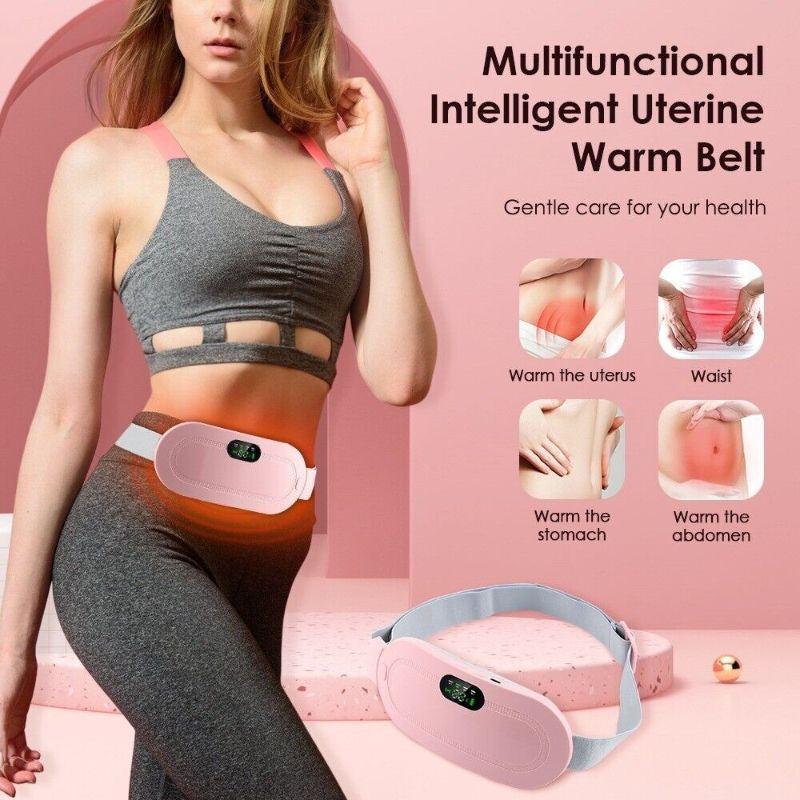 Electric Period Cramp Heating Belt – Fast Heating, Pain Relief & Waist Support for Women