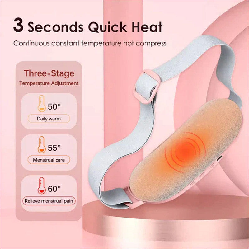Electric Period Cramp Heating Belt – Fast Heating, Pain Relief & Waist Support for Women