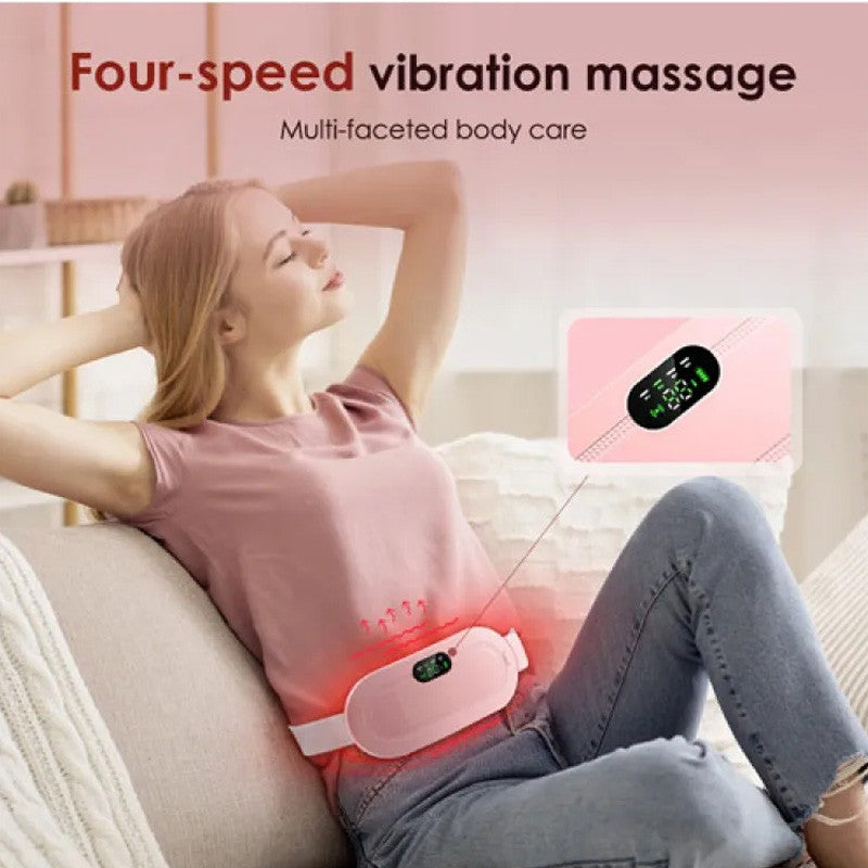 Electric Period Cramp Heating Belt – Fast Heating, Pain Relief & Waist Support for Women