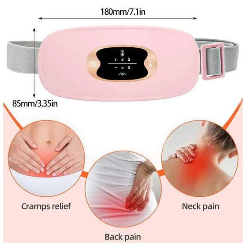 Electric Period Cramp Heating Belt – Fast Heating, Pain Relief & Waist Support for Women